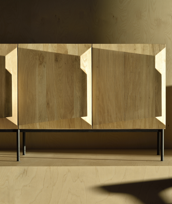 Oak Stairs Sideboard - 4 Doors Ethnicraft - BEAM // Design Store