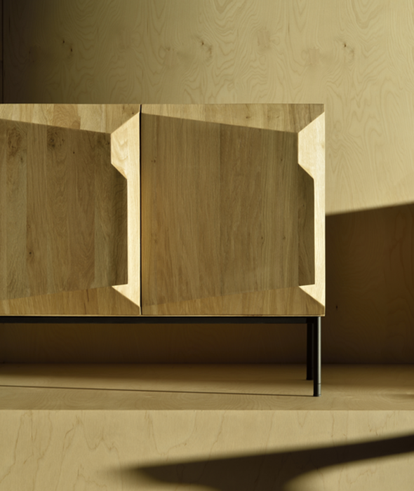 Oak Stairs Sideboard - 3 Doors Ethnicraft - BEAM // Design Store