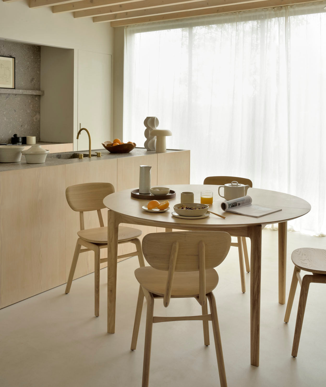 Bok Round Extendable Dining Table - More Options