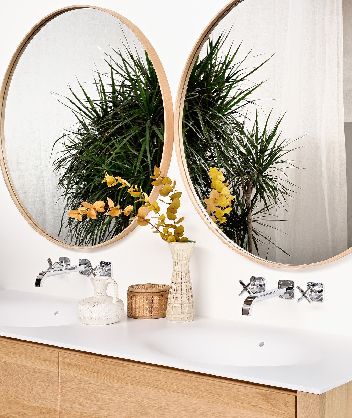 Oak Layers Wall Mirror - 2 Sizes Ethnicraft - BEAM // Design Store