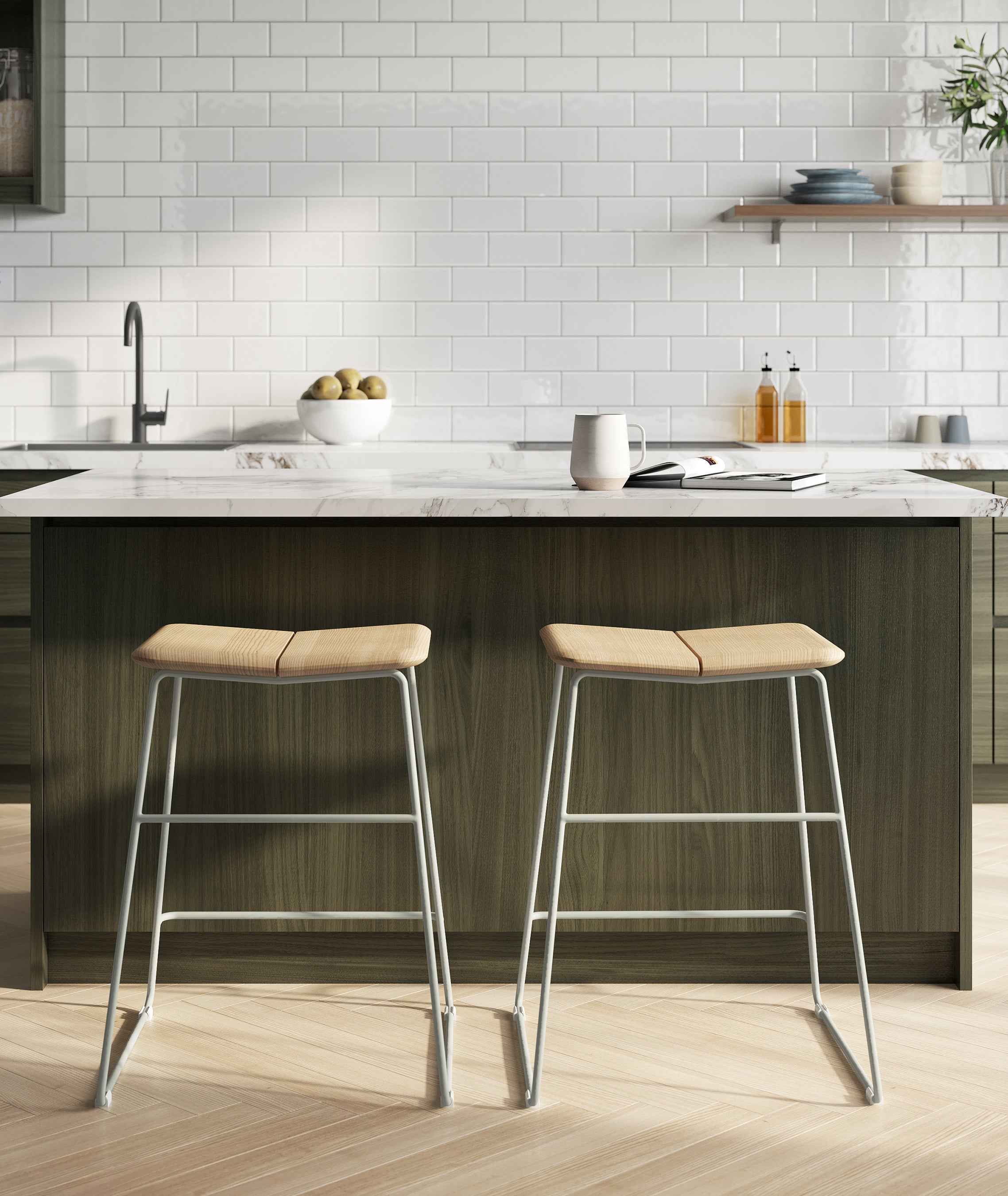 Aero Dining, Counter + Bar Stools Set/2 - More Options