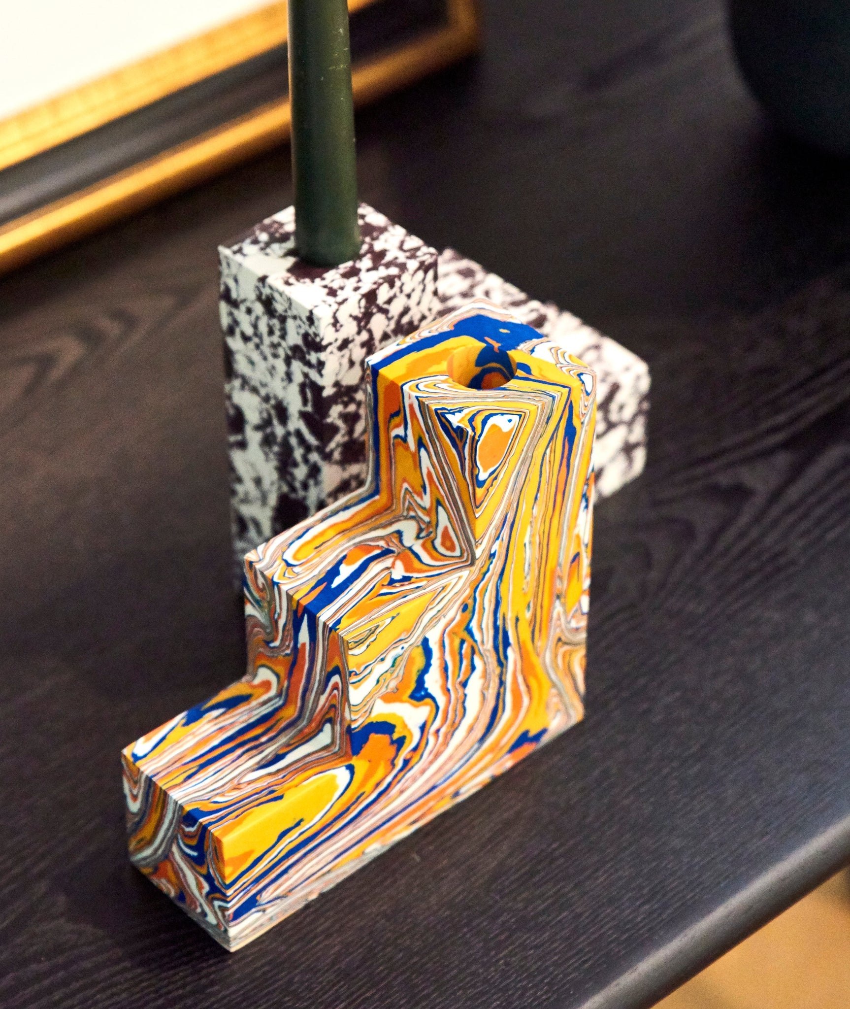 Swirl Stepped Bookend/Candleholder Set of 2 Tom Dixon - BEAM // Design Store