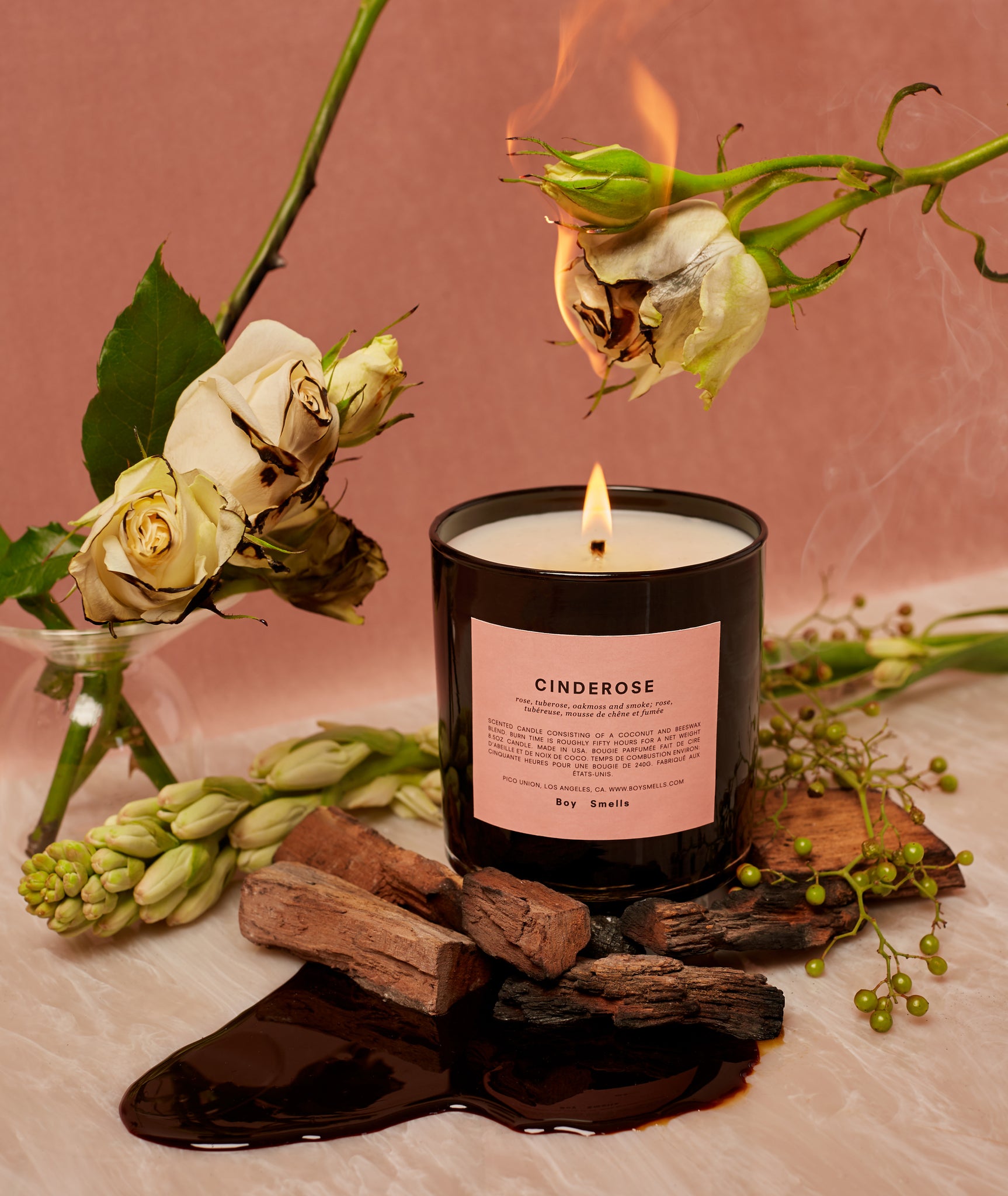 Cinderose Candle Boy Smells - BEAM // Design Store