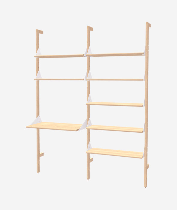 Branch 2 Shelving Unit with Desk - 3 Colors Gus* Modern - BEAM // Design Store