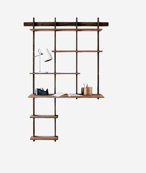 G.SHELF 1200(ウォールナット) Platinum Lozier Store Wall Shelving - 36ft Wide, 96