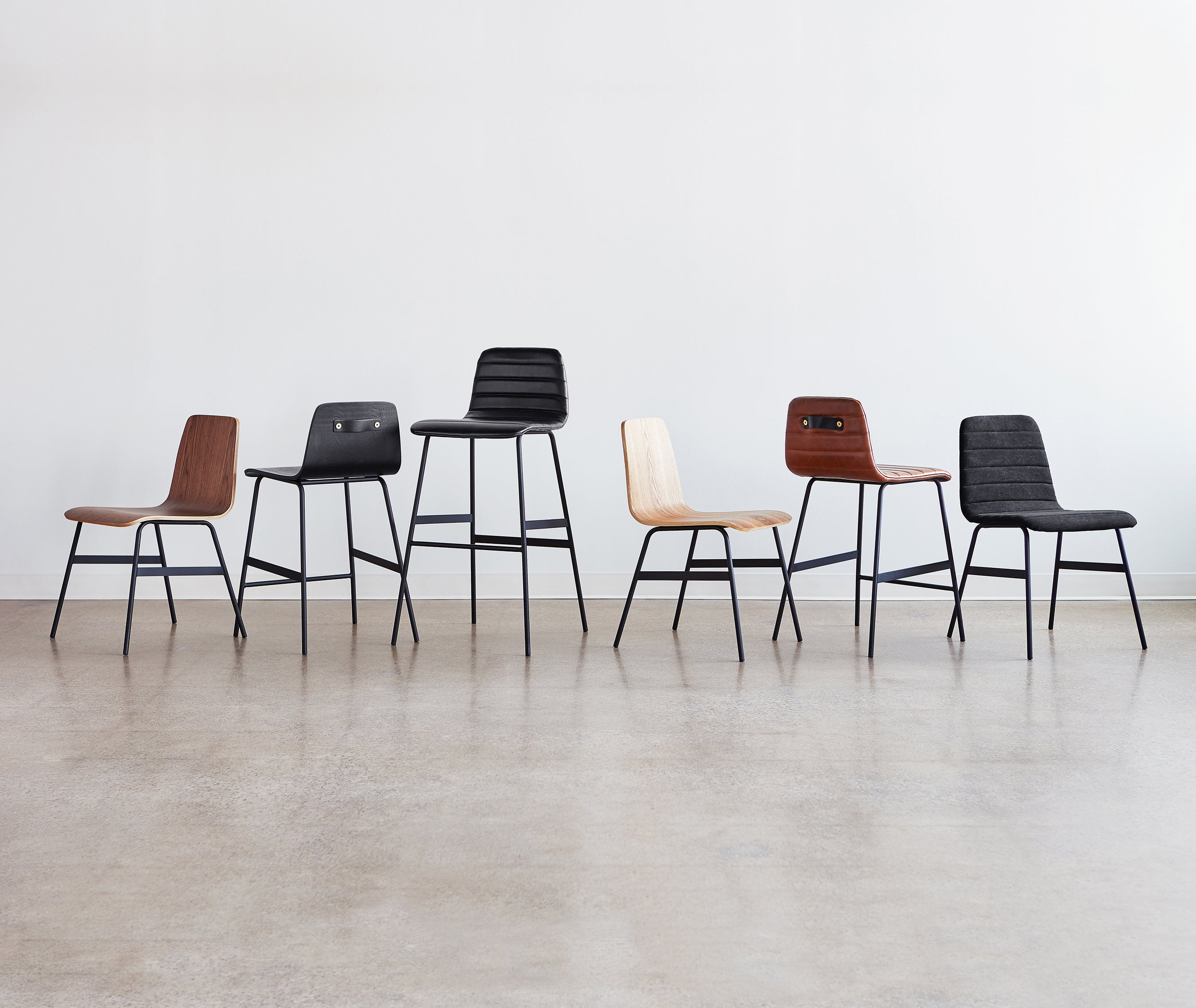 Upholstered Lecture Counter + Bar Stools Set/2 - More Options – BEAM