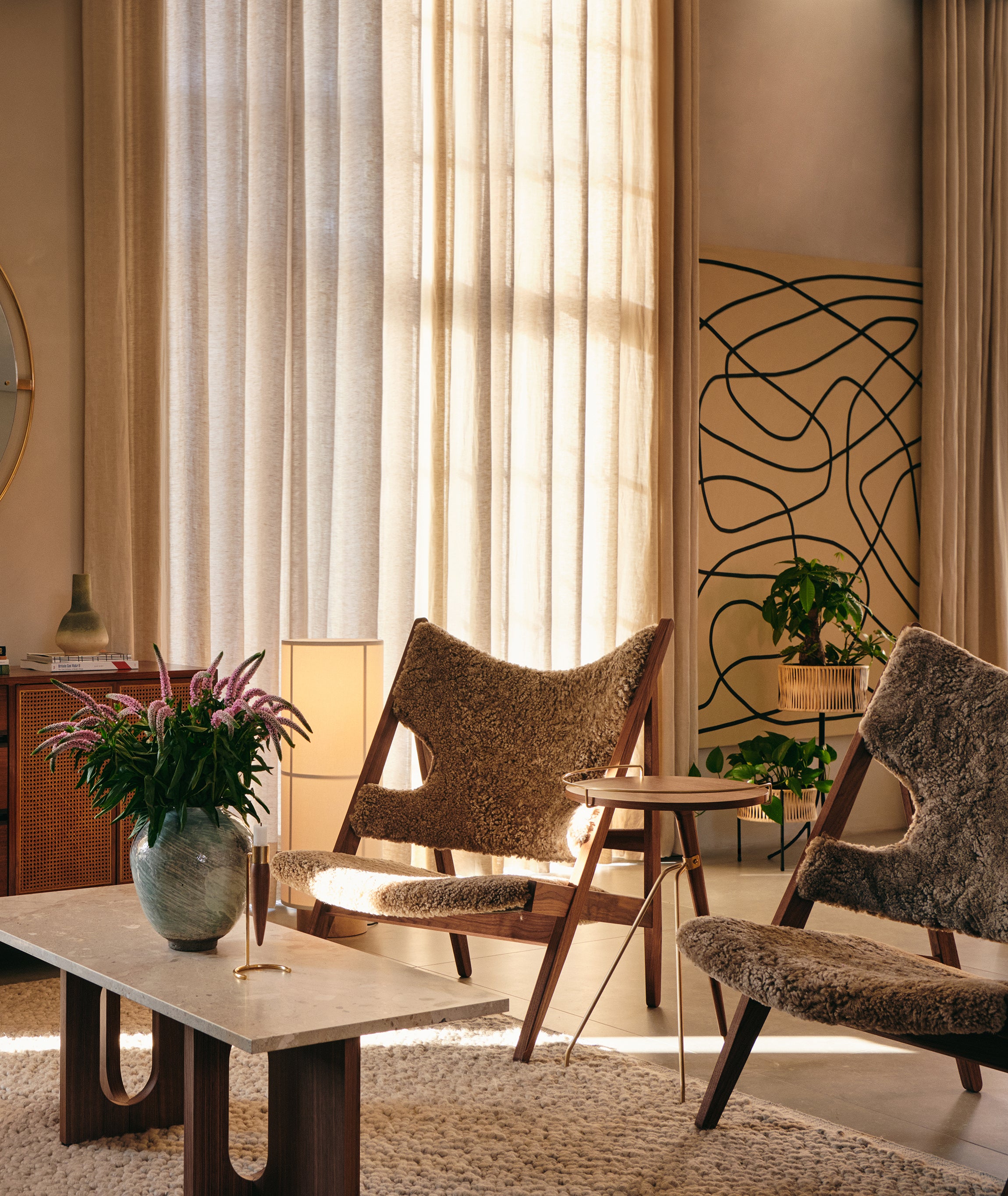 Knitting Lounge Chair Sheepskin - More Options