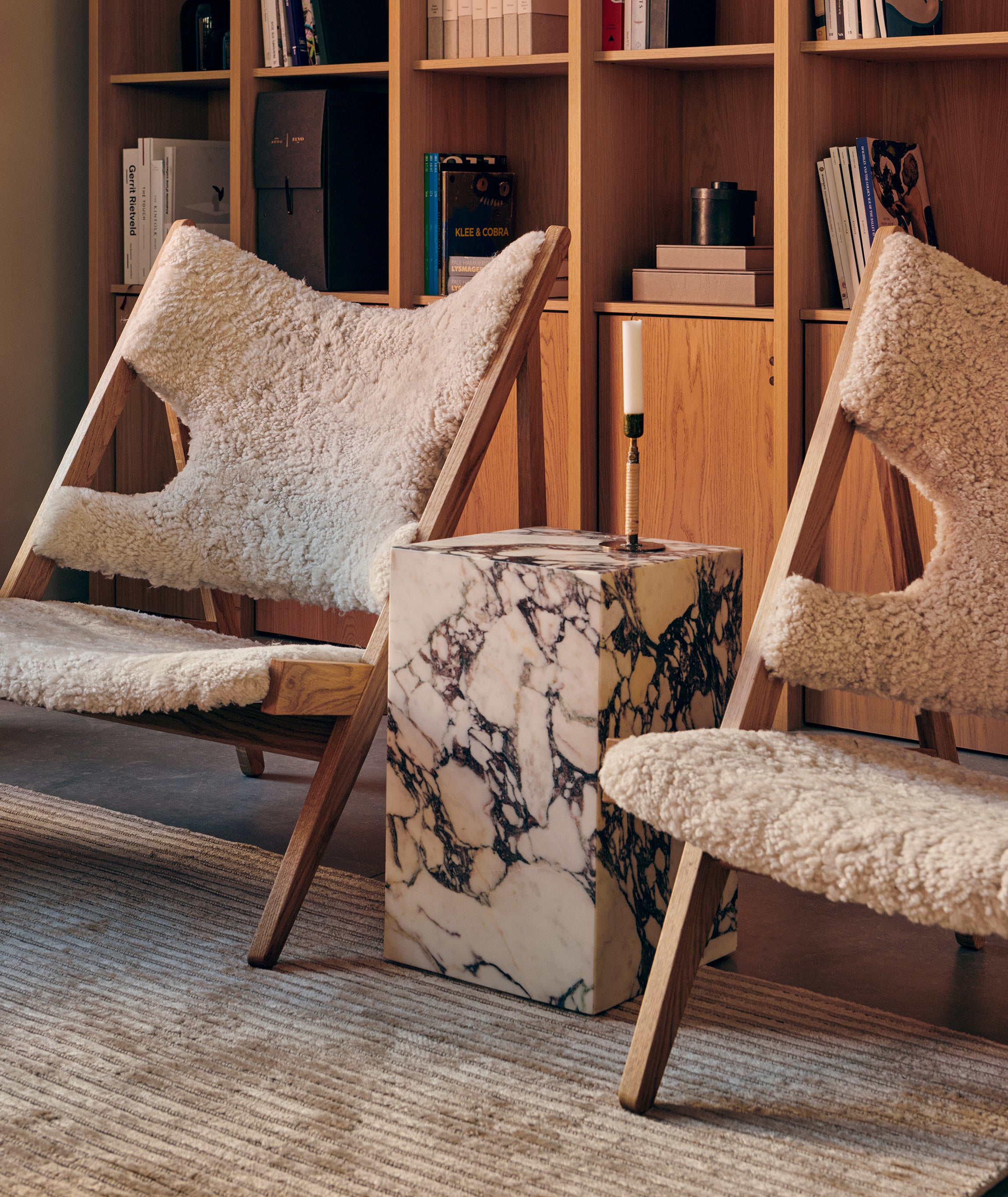 Knitting Lounge Chair Sheepskin - More Options
