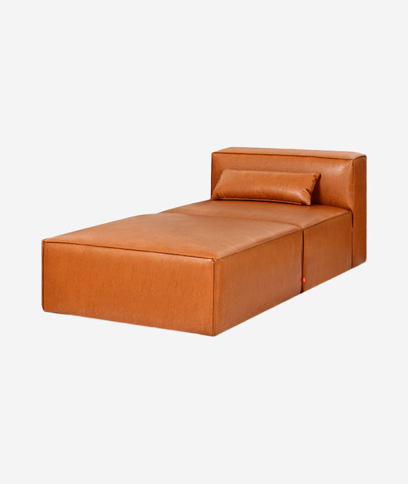 Mix Modular Vegan Leather 2-PC Chaise - 2 Colors Gus* Modern - BEAM // Design Store
