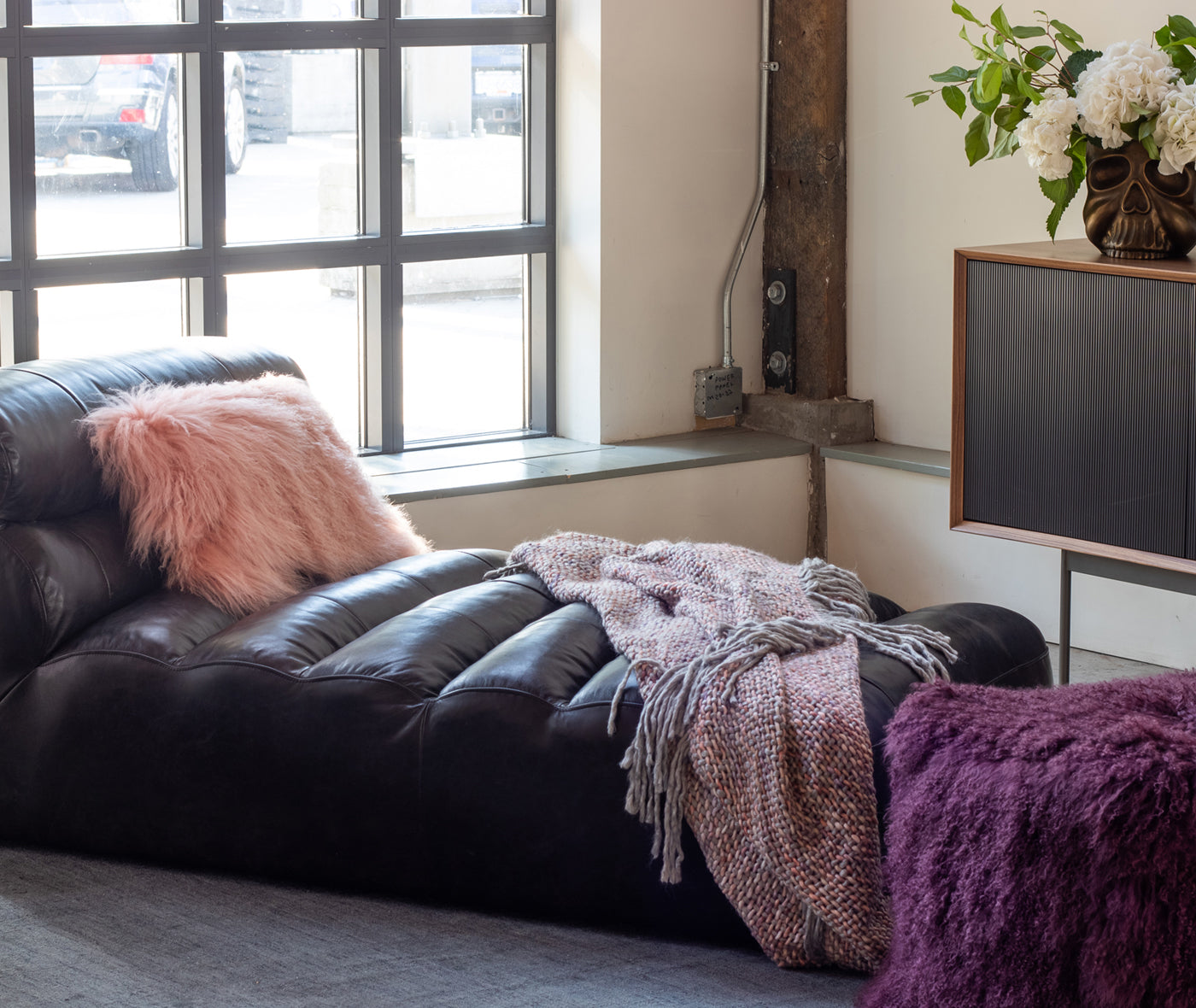 Ramsay Leather Chaise - More Options
