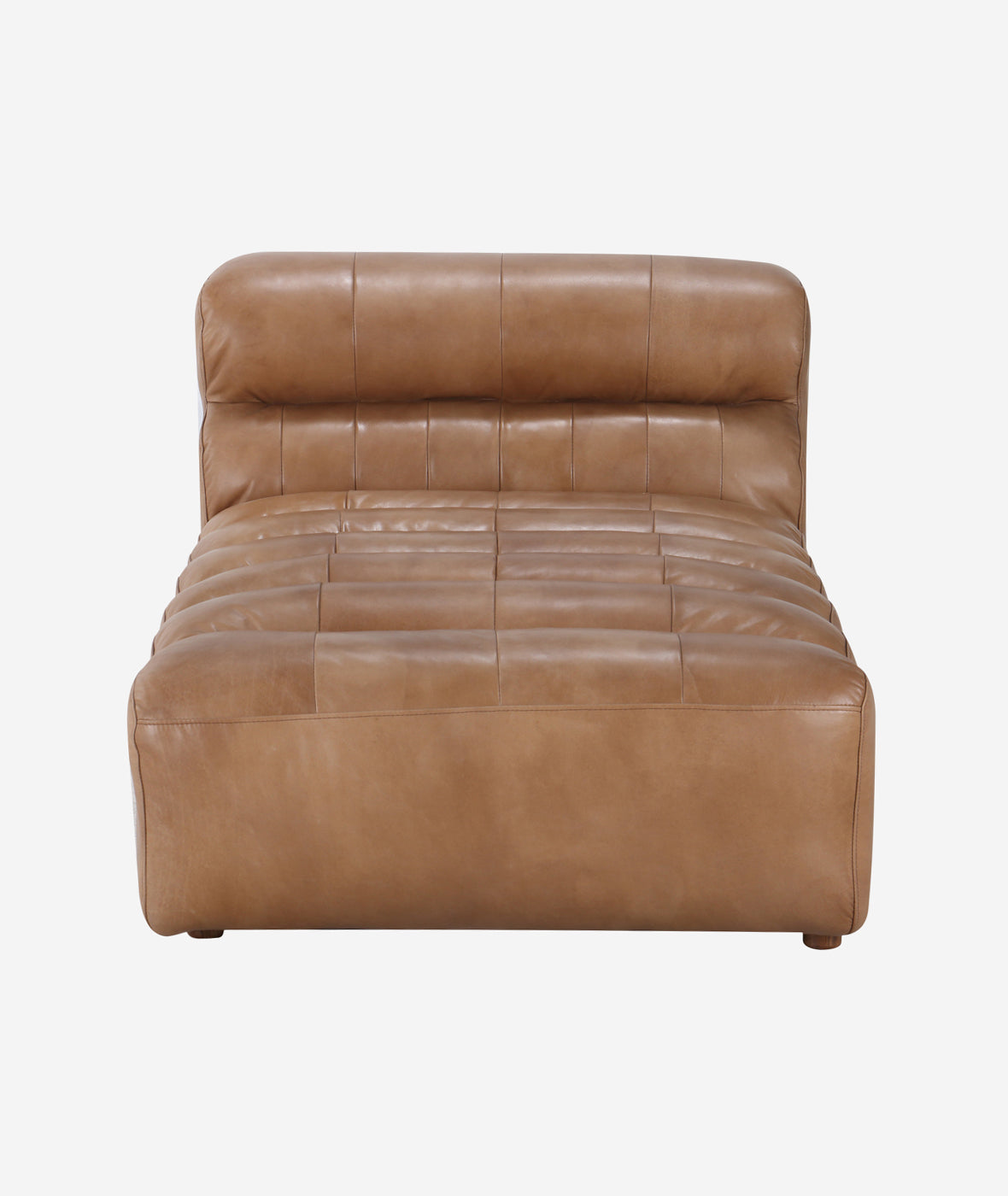Ramsay Leather Chaise - Tan