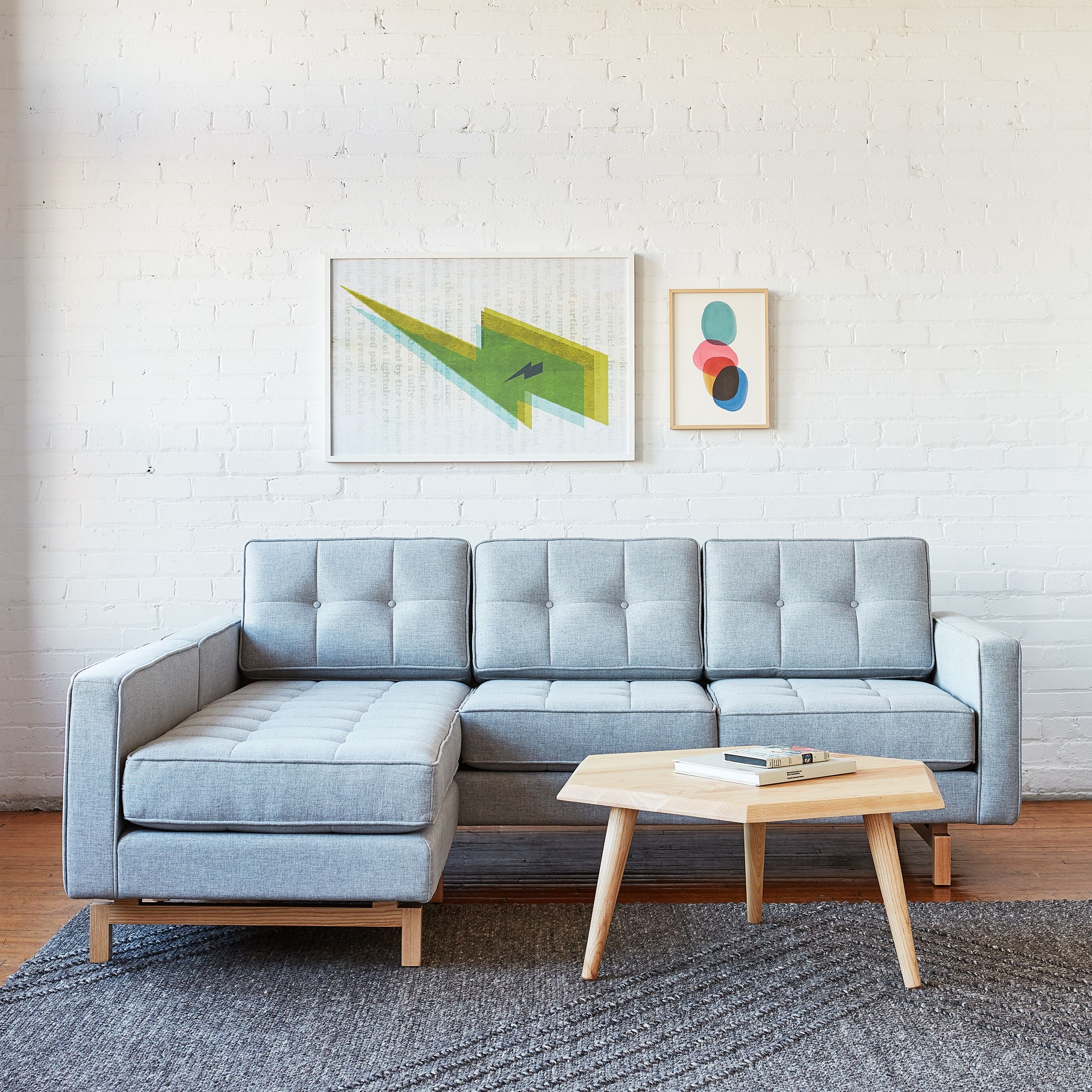 Jane 2 Loft Bi-Sectional Gus* Modern - BEAM // Design Store