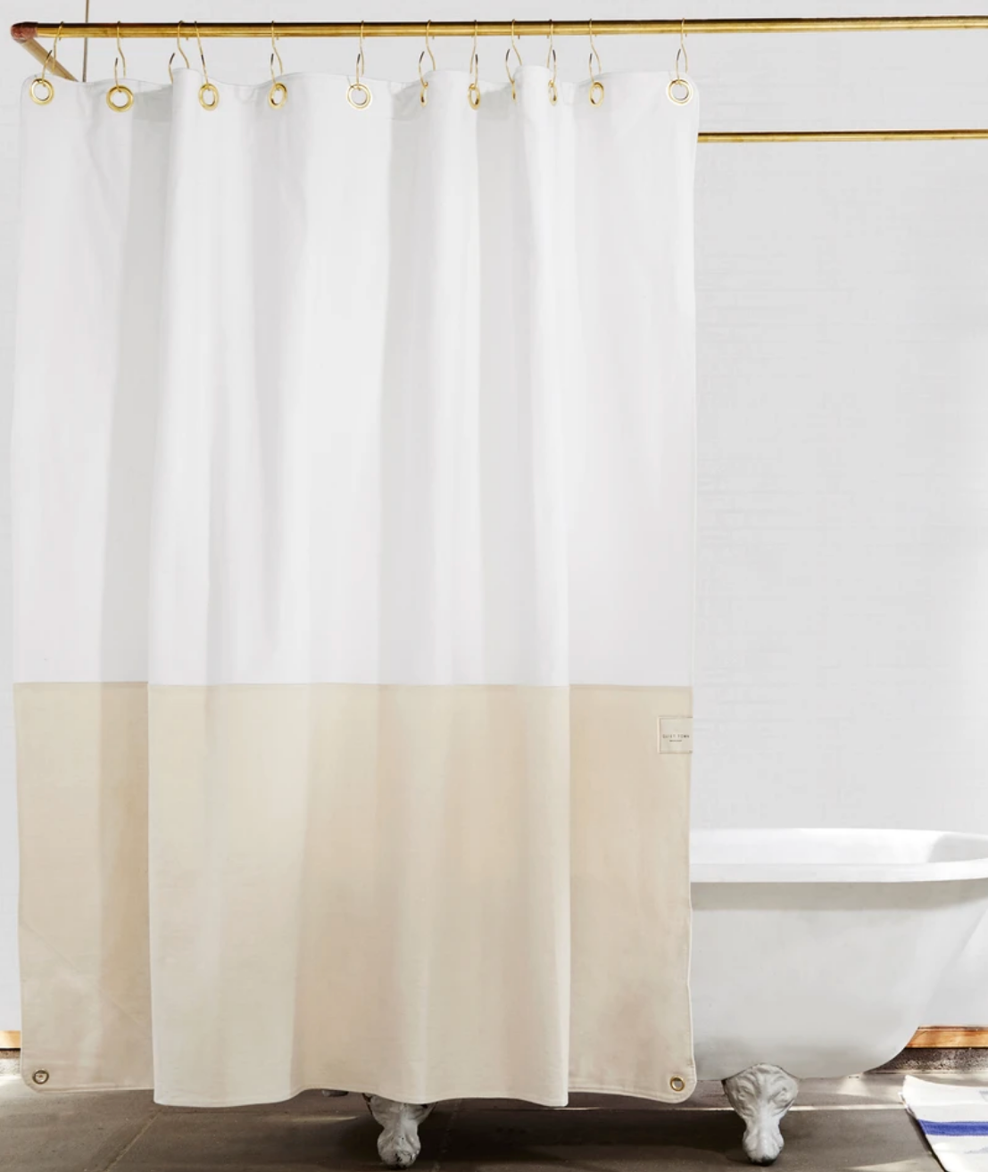 Shower Curtain Long Hooks, Shower Curtain Rings 12pcs, 55inch/140cm, s –  metalballchain