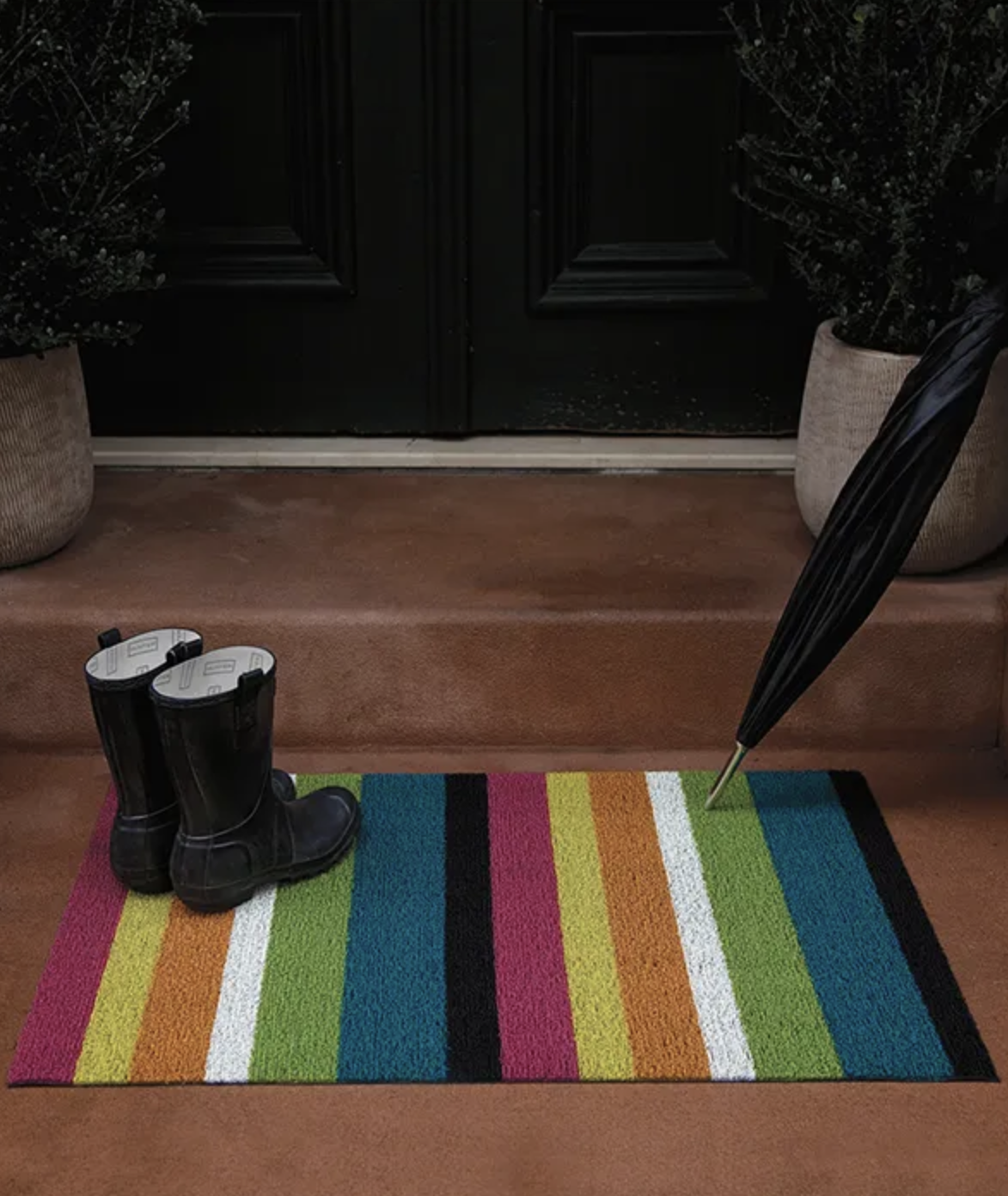 Bold Stripe Shag Mat - More Options