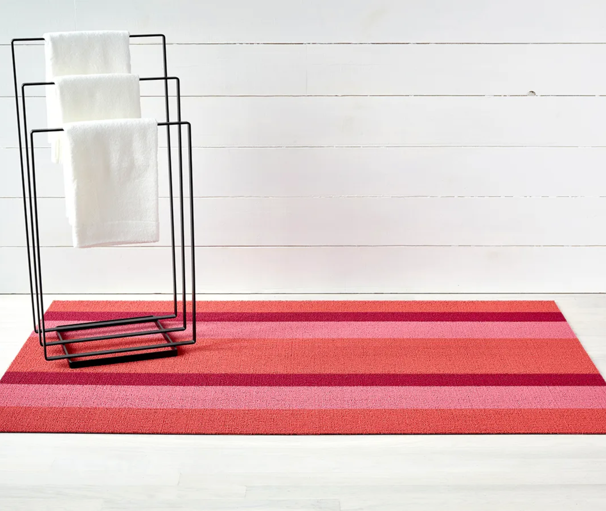 Bold Stripe Shag Floormat - More Options