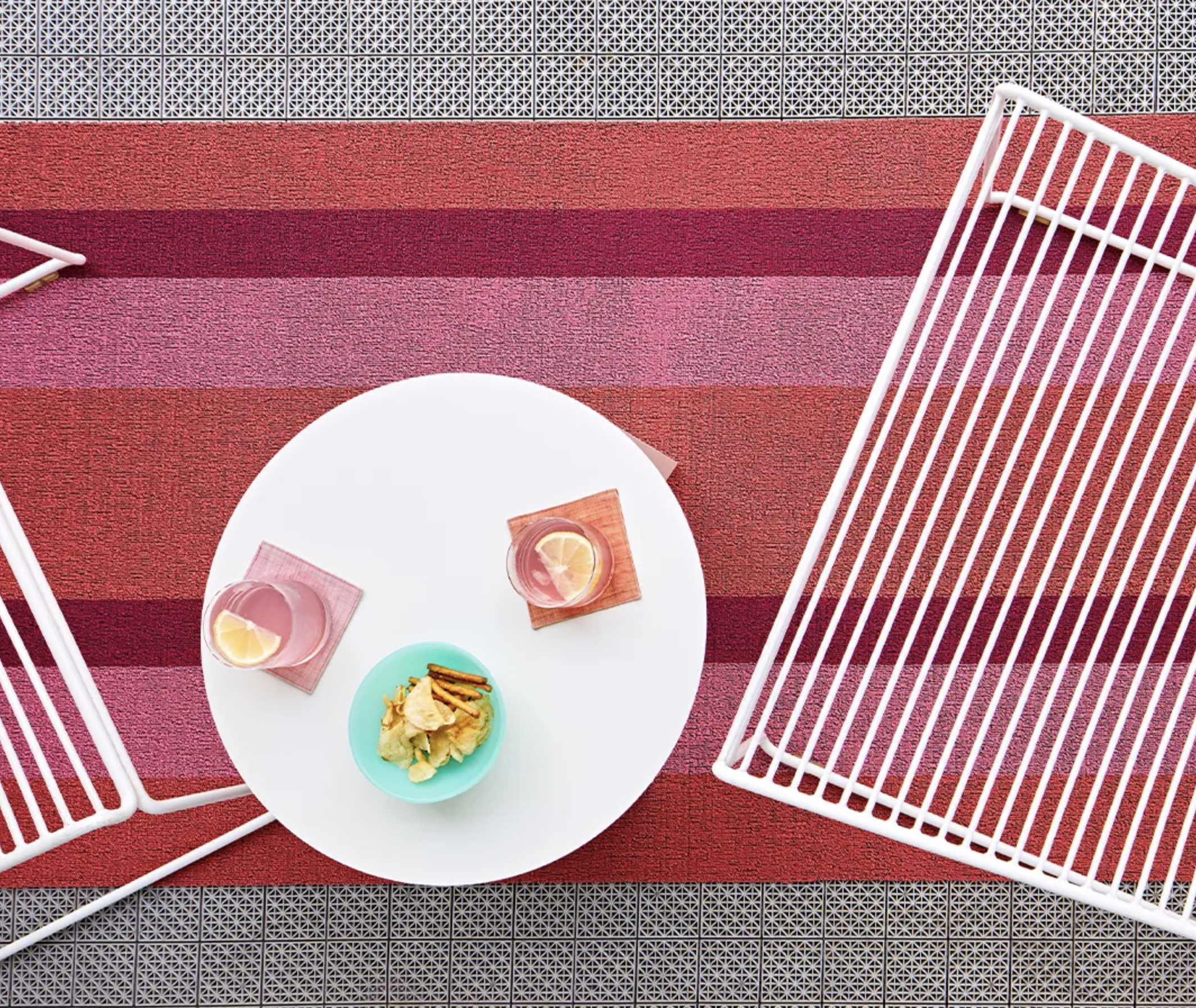 Bold Stripe Shag Mat - More Options