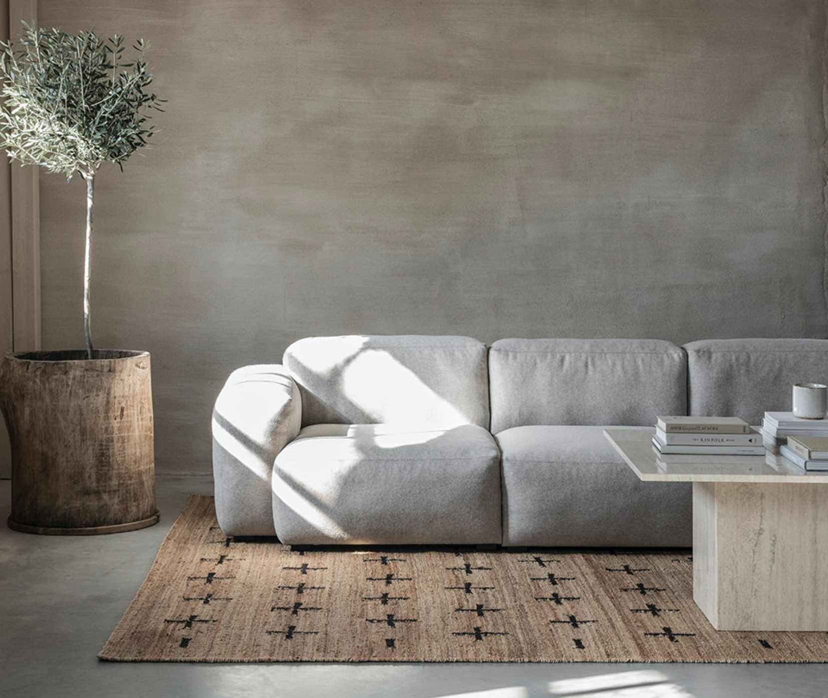 Jute Cross Rug - More Options