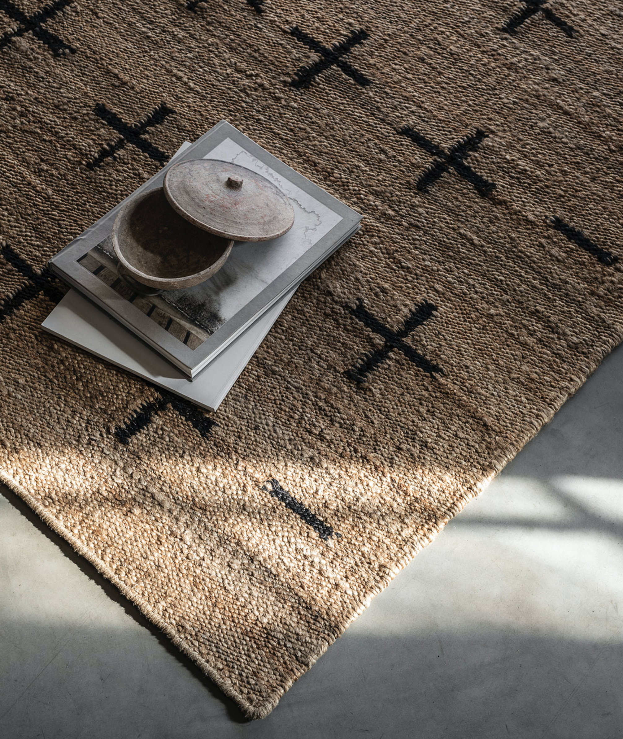 Jute Cross Rug - More Options