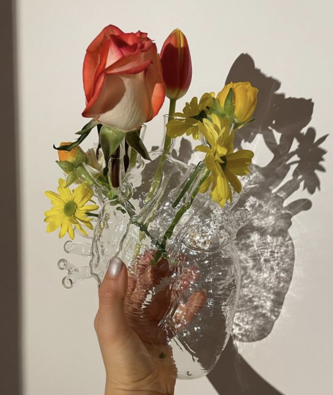 Love In Bloom Vase - Glass