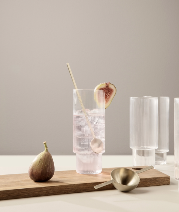 Ripple Long Drink Glasses set/4 Ferm Living - BEAM // Design Store