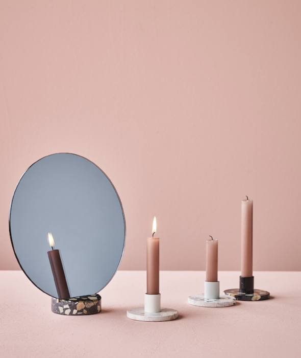 ERAT Terrazzo Mirror Black Lucie Kaas - BEAM // Design Store