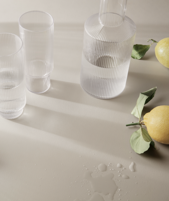 Ripple Long Drink Glasses set/4 Ferm Living - BEAM // Design Store