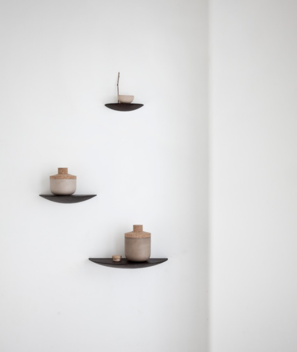 Gridy Fungi Shelves Black Menu - BEAM // Design Store