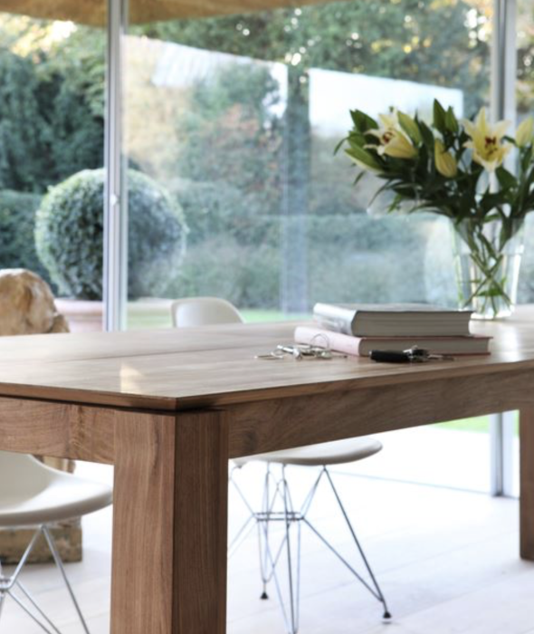 Slice Extendable Dining Table - 2 Colors Ethnicraft - BEAM // Design Store
