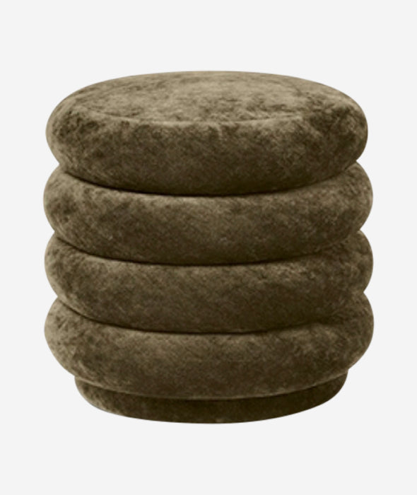 Faded Velvet Pouf Round - 5 Colors Ferm Living - BEAM // Design Store