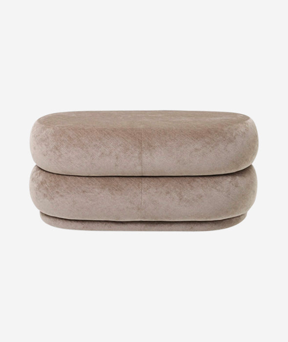 Faded Velvet Pouf Oval - 5 Colors Ferm Living - BEAM // Design Store