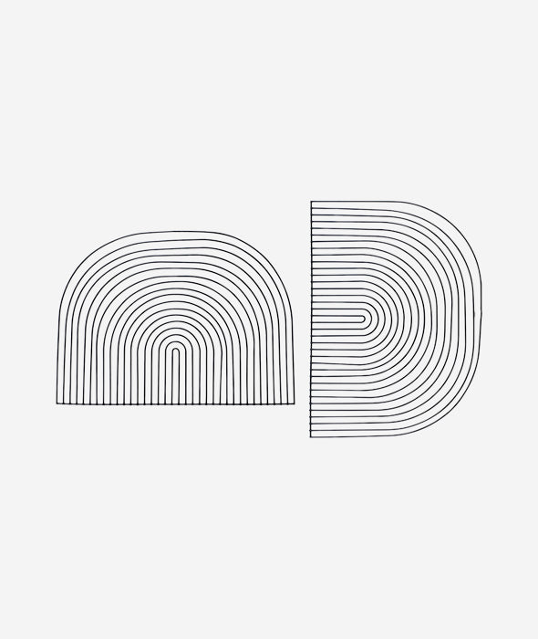 Modular Art Piece Set/2 - 5 Colors Bend Goods - BEAM // Design Store