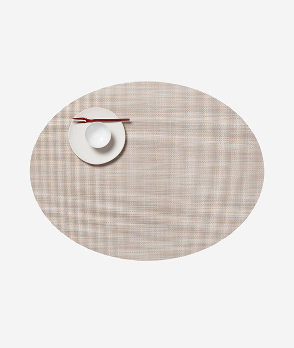 Mini Basketweave Oval Placemat Set/4 - More Options
