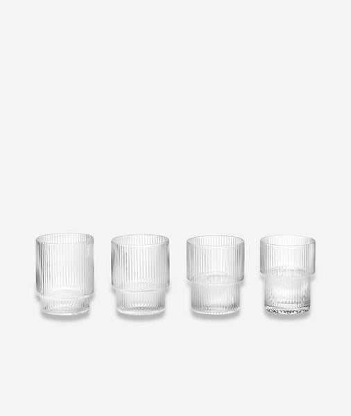 Ripple Drinking Glasses Set of 4 – Sercy+Co