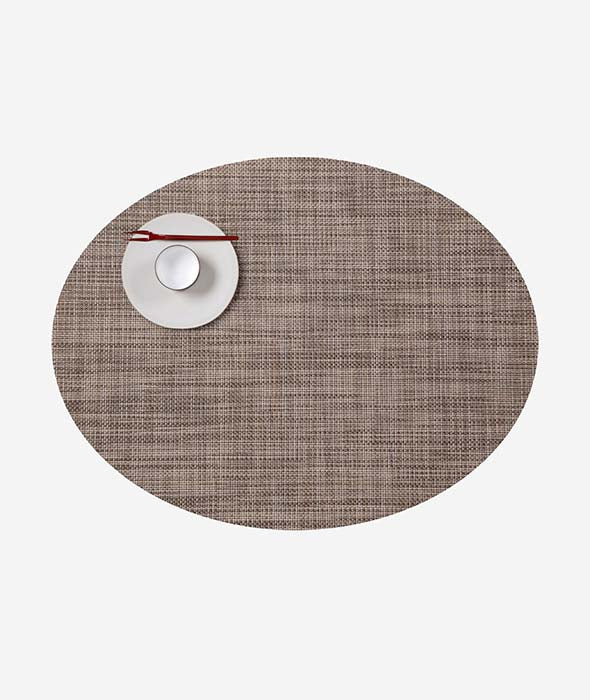 Mini Basketweave Oval Placemat Set/4 - More Options